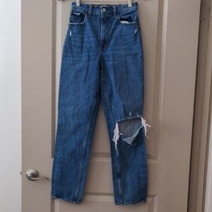 Abercrombie & Fitch Classic Blue Straight Leg Jeans